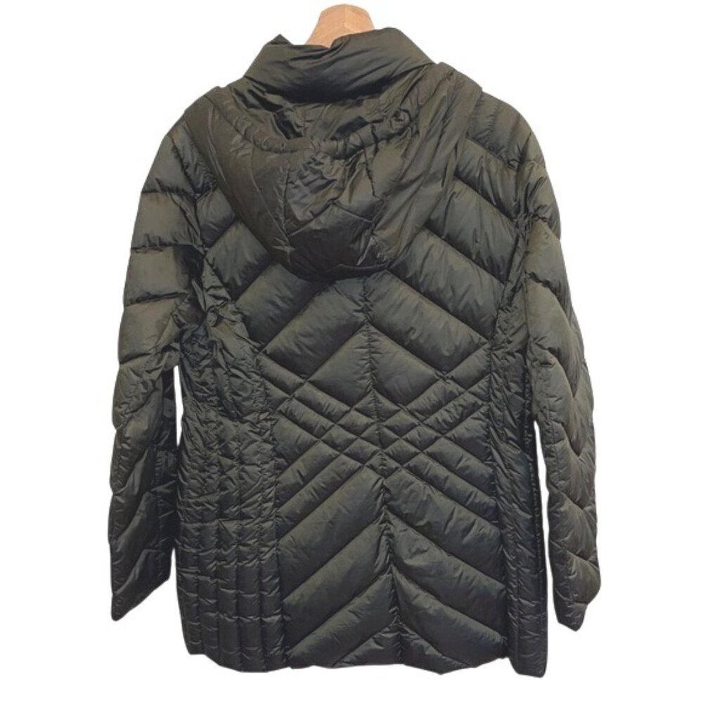 Bcbgeneration Hooded Down Puffer Jacket Green Ult… - image 2